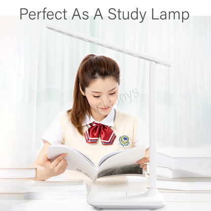 LED Light Dimmable Bedside Desk Table Lamp Adjustable Study/Work/Reading Light Eye Care Protection Shield