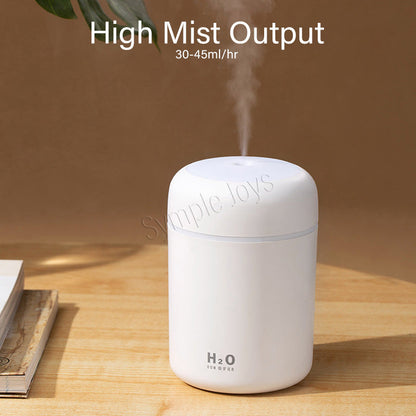 300ml Portable Mini Air Humidifier USB Diffuser Purifier Car Humidifier With LED Night Light