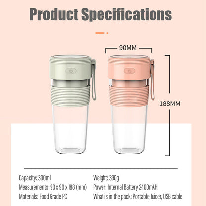 Portable Multi Function Electric Juicer Juice Food Blender Mixer