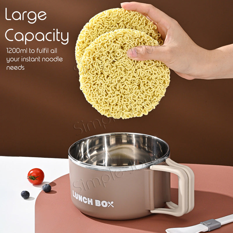 Lunch Box Instant Noodle Bowl With Drainage