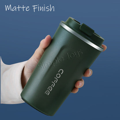 Leakproof Thermal Coffee Mug Bubble Tea Cup Vacuum Insulated Stainless Steel Travel Tumbler