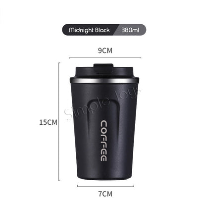 Leakproof Thermal Coffee Mug Bubble Tea Cup Vacuum Insulated Stainless Steel Travel Tumbler