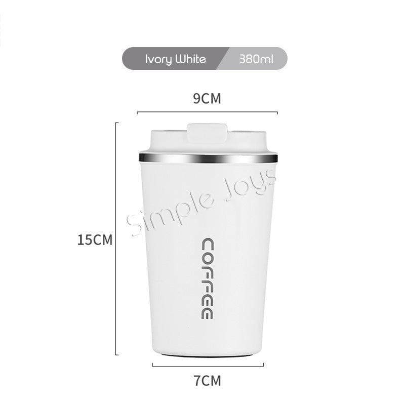 Leakproof Thermal Coffee Mug Bubble Tea Cup Vacuum Insulated Stainless Steel Travel Tumbler