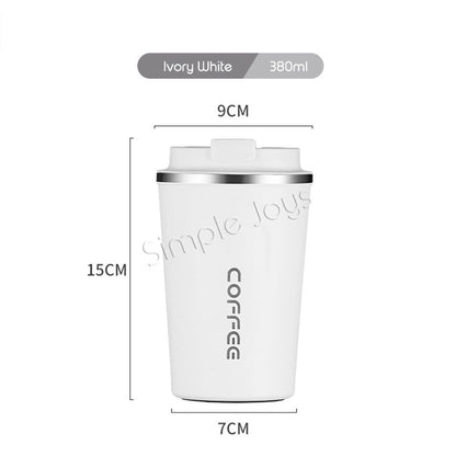 Leakproof Thermal Coffee Mug Bubble Tea Cup Vacuum Insulated Stainless Steel Travel Tumbler