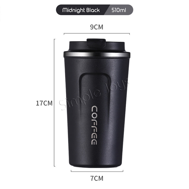 Leakproof Thermal Coffee Mug Bubble Tea Cup Vacuum Insulated Stainless Steel Travel Tumbler