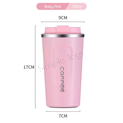 Leakproof Thermal Coffee Mug Bubble Tea Cup Vacuum Insulated Stainless Steel Travel Tumbler