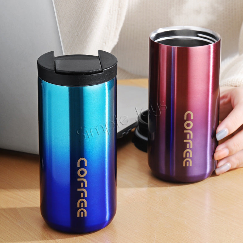 Leakproof Thermal Coffee Mug Bubble Tea Cup Vacuum Insulated Travel Tumbler