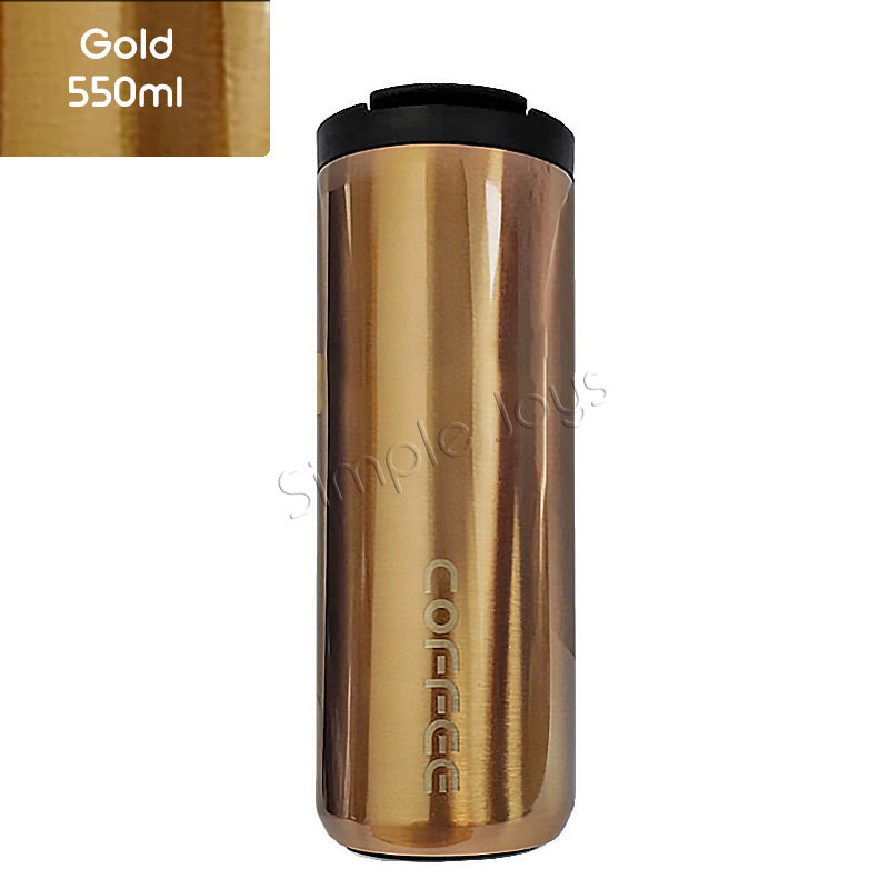 Leakproof Thermal Coffee Mug Bubble Tea Cup Vacuum Insulated Travel Tumbler