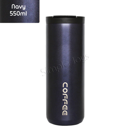 Leakproof Thermal Coffee Mug Bubble Tea Cup Vacuum Insulated Travel Tumbler