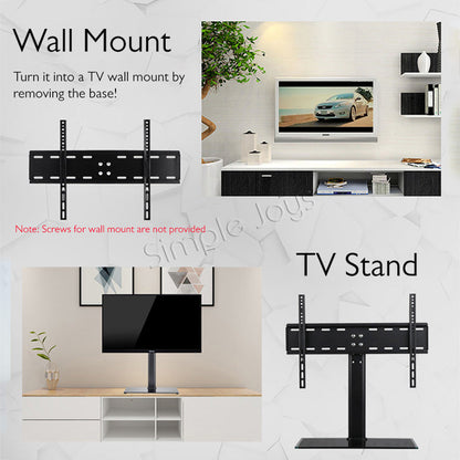 TV Stand Universal Wall Mount On Table Or Console For 26-65 inch VESA