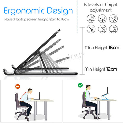 Foldable Laptop Stand Lightweight And Portable Tablet Notebook Riser