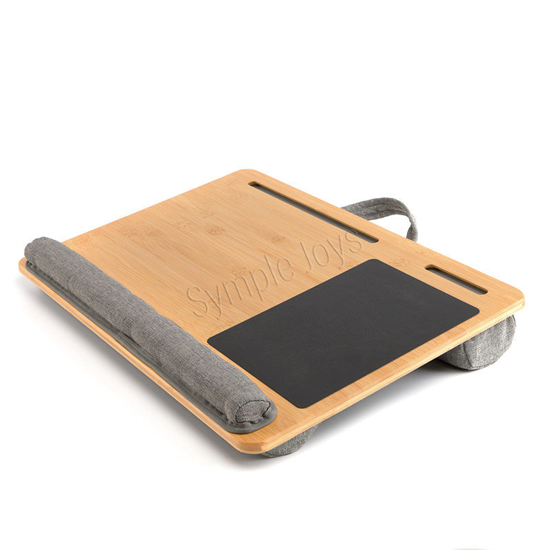 Lap Desk Table with Built in Mouse Pad, Wrist Pad and Pillow Cushion for Laptop or Tablet