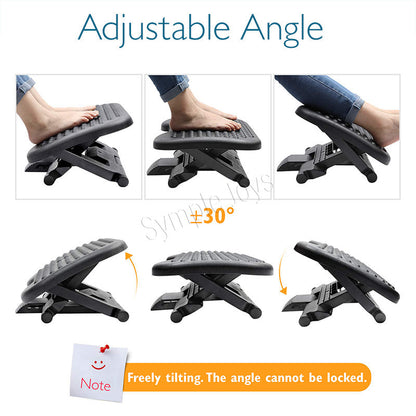 Ergonomic Under Desk Foot Rest With Massage Effect