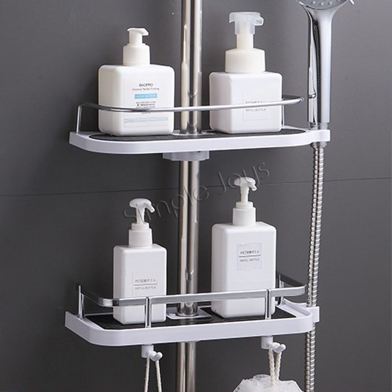 Bathroom Rack Shelf Shower Toilet Organizer Showerhead Holder