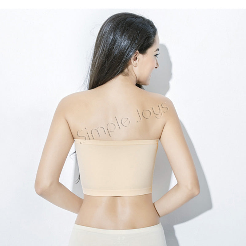 Basic Wide Band Tube Top Bandeau Strapless Bra