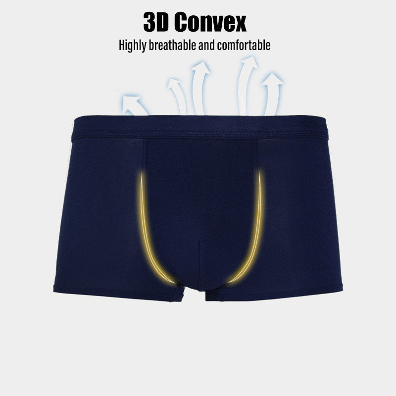 [3pcs Bundle] Men's Modal 3D Boxer Brief Underwear Shorts Very Comfortable